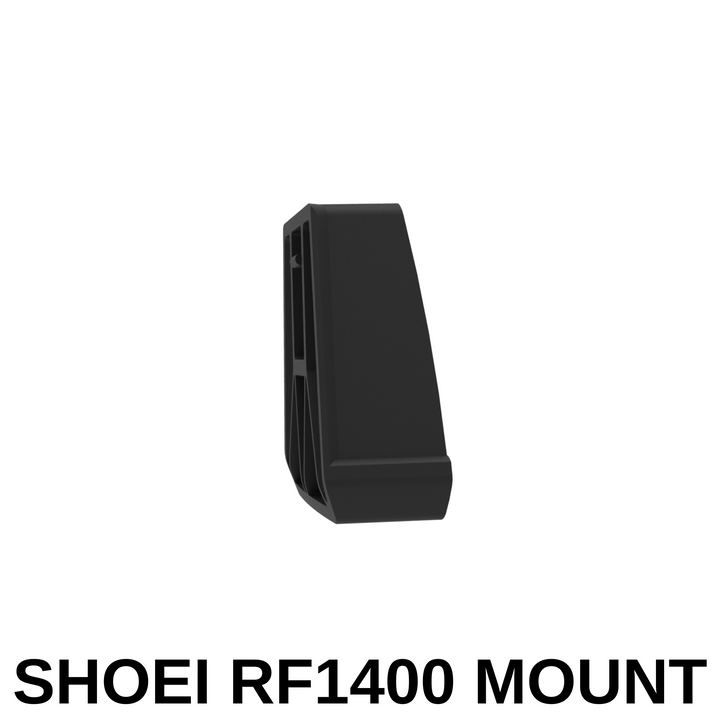 Brake Free Shoei RF1400 helmet mount product image in profile view with no background