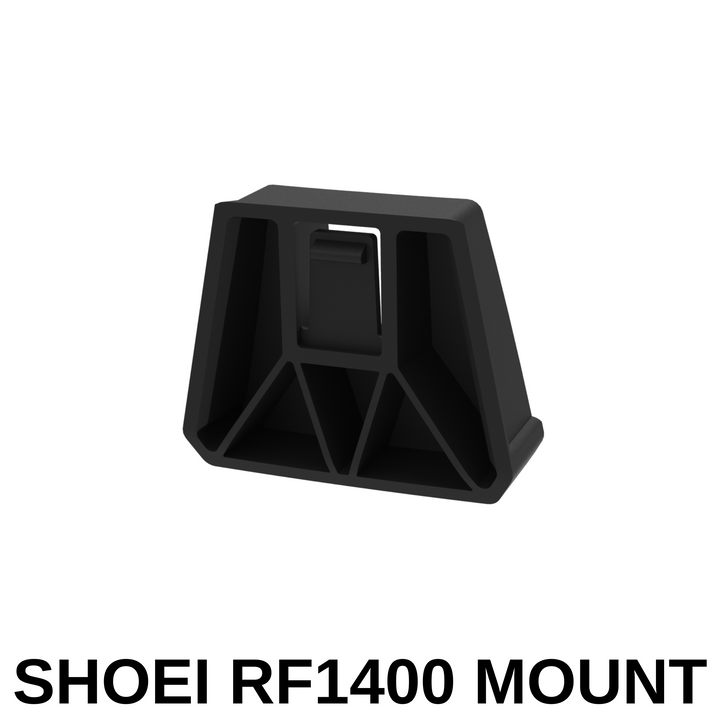 Brake Free Shoei RF1400 helmet mount  product photo with no background.